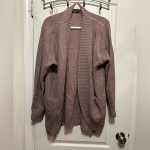 Merokeety pinkish purple open front sweater cardigan women’s XXL‎ soft and cozy